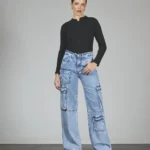 ART. 272 | WIDE LEG CARGO CELESTE BOLSILLO DELANTERO RÍGIDO