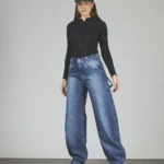 ART. 303 | JEANS BALLON AZUL CON HEBILLA RÍGIDO