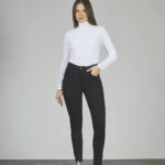 ART. 350 | NEGRO CLÁSICO CON BRILLO EN VISTA CHUPIN ELASTIZADO