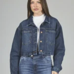 ART. 368 | CAMPERA CROP AZUL RÍGIDO