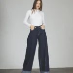 ART. 417 | MAXI BAGGY AZUL CON ALFORZA BOTA DOBLES RÍGIDO