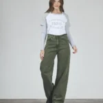 ART. 424 | WIDE LEG VERDE CLÁSICO RÍGIDO