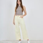 ART. 456 | CROP WIDE LEG AMARILLO MANTEQUILLA ELASTIZADO