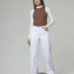 ART. 457 | WIDE LEG BLANCO CON BRILLO ELASTIZADO