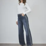 ART. 493 | WIDE LEG CON LINEAS VINTAGE BLUE ELASTIZADO