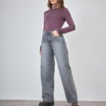 ART. 496 | WIDE LEG GRIS OSCURO CLASICO RIGIDO