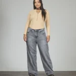 ART. 852 | WIDE LEG GRIS CLÁSICO BOLSILLO PULIDO RÍGIDO