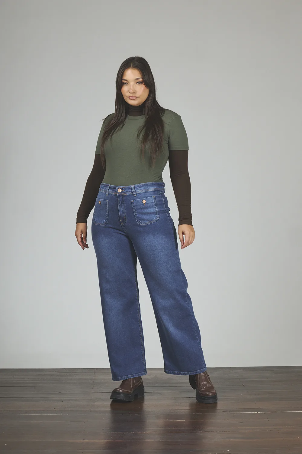 860-1-1-1.webp ART. 860 | DAMA CROP WIDE LEG STONE BOLSILLO VISTA ELASTIZADO - Imagen 1