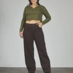 ART. 866 | WIDE LEG CLÁSICO CHOCOLATE ELASTIZADO