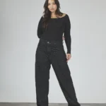 ART. 882 | WIDE LEG NEGRO CON STRAS RÍGIDO