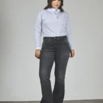 ART. 885 | SEMI OXFORD GRIS HUMO CLÁSICO ELASTIZADO