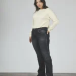 ART. 889 | SEMI OXFORD NEGRO HUMO TACHA LATERAL ELASTIZADO