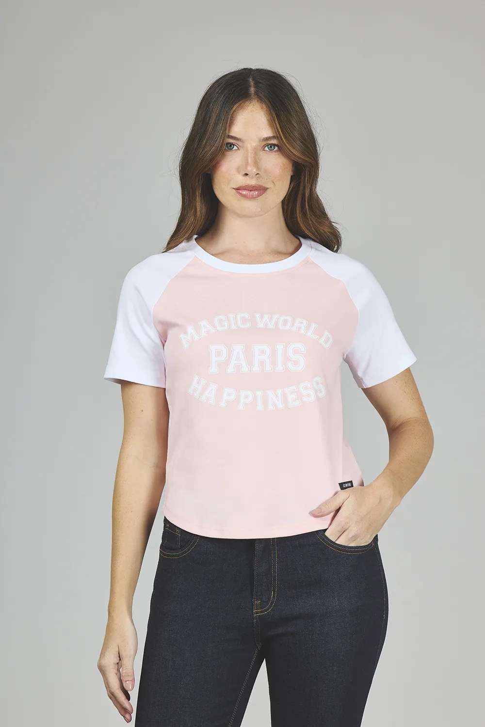 a-25-1.webp ART. A-25 | REMERA ROSA/BLANCO COMBINADO PARIS - Imagen 1