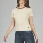 ART. A-37 | REMERA BÁSICA BEIGE MANGA CORTA PREMIUM