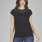 ART. A-54 | REMERA NEGRA CON BRILO