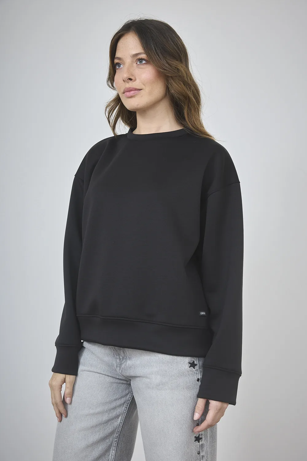 a100-1.webp ART. A-100 | BUZO OVERSIZE NEGRO LYCRA - Imagen 1