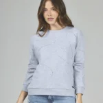 ART. A-63 | BUZO GRIS CON BRILLO EN ONDAS
