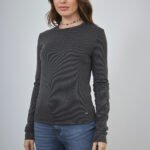ART. E-708 | REMERA MANGA LARGA NEGRO MORLEY