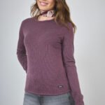 ART. E-711 | REMERA MANGA LARGA BORDO MORLEY